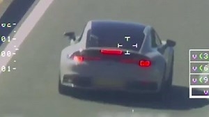 Police chopper busts Porsche 911 at huge speed