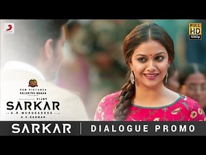 Sarkar - OMG Ponnu Dialogue Promo | Thalapathy Vijay, Keerthy Suresh | A .R. Rahman