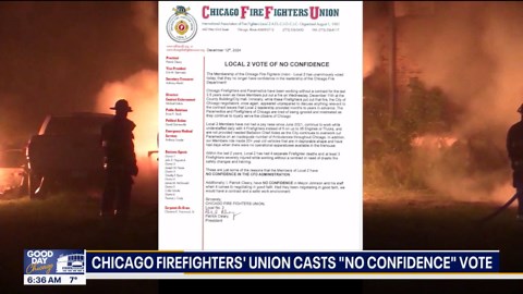 Chicago Firefighters' Union casts 'no confidence' vote