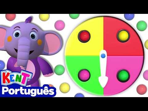 The Color Wheel! Spin the Wheel and Learn the Colors | Children's Videos | Kent the Elephant
