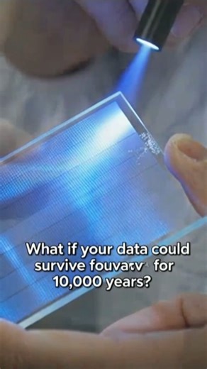 The Future of Cloud Storage Is a Piece of Glass #shorts