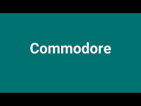 'Commodore' Meaning and Pronunciation