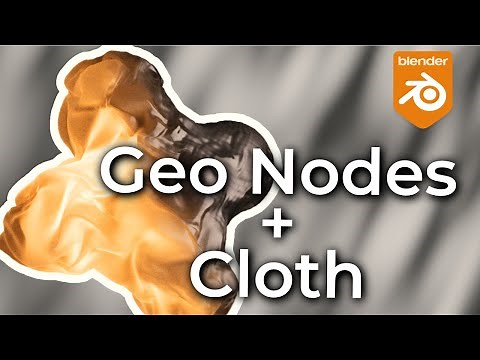 Dynamic Cloth Simulations with Geometry Nodes | BLENDER
