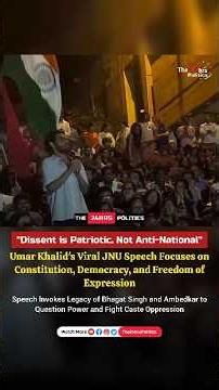 Umar Khalid's viral 2016 JNU speech: Dissent vs nationalism and the fight for constitutional values.