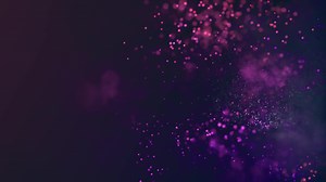 Download Loop of white and purple particles fading and moving on 4K dark background for free
