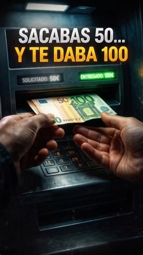 💥 Sacabas 50€… y el cajero daba 100€ 😳