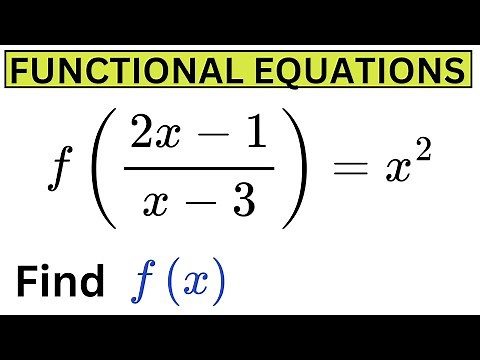 How to Solve a Functional Equation