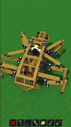 Mechanical spider #babft #roblox #mechanics #gears #linkage #robot #mech #spider