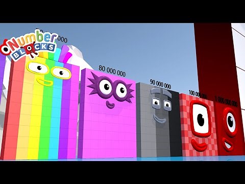 Looking for Numberblocks Comparison from ZERO to 10 BILLION BIGGEST Standing Tall Numberblocks Ever