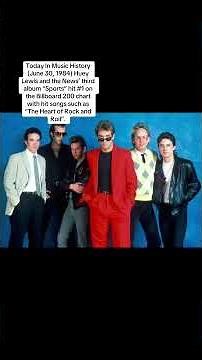 Today In Music History (June 30, 1984) Huey Lewis and the News’ third album “Sports”#hueylewis