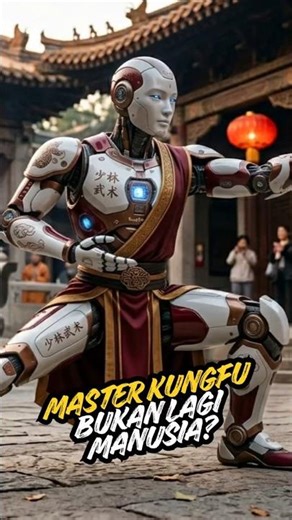 Master Kung Fu Terbaru Bukan Manusia?! 🤖 #robot #robotkungfu #shorts #humanoid #faktaunik