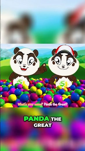 Panda Buddies Conquer Ball Pit & Name Game Adventure! #kids #kidsvideos #shorts
