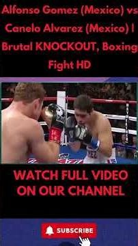 Alfonso Gomez (Mexico) vs Canelo Alvarez (Mexico) | Brutal KO | Boxing Fight HD 7