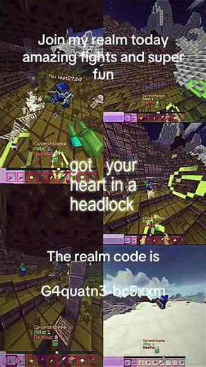 Join my bedrock realm Java PvP #minecraft #minecraftrealms