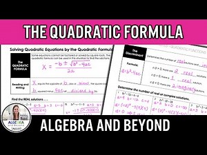 The Quadratic Formula | Algebra 2 Lesson
