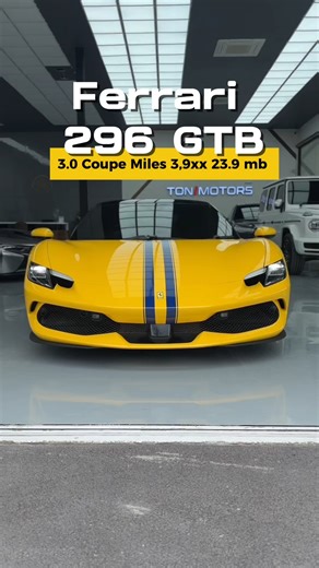 101 reactions | 2025 Ferrari 296 3.0 GTB Coupe สีเหลือง GIALLO MODENA...