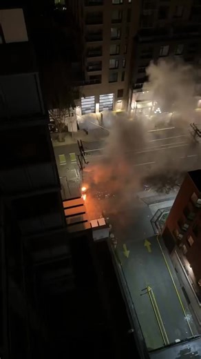 VibrantVictoria on Instagram: "Video of a utility pole fire in the 800-block of Johnson Street shows flames racing up the pole, filmed late last week. Residents of the block say issues stemming from street disorder have intensified in recent months, and are calling for City officials to take their concerns seriously. The video was submitted anonymously. Witnesses say several individuals were seen fleeing the scene after the fire started."