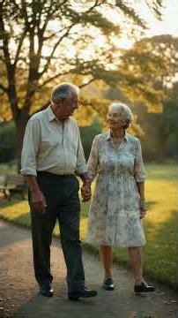 Their Hair Turned Gray… But Their Love Stayed Warm ❤️ #emotionalstory #lovestory