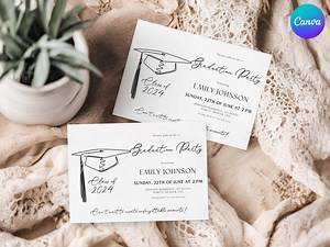 Graduation Party Mini Invitation Grad Party Insert Card Printable 2025 Grad Party Invite Graduation Enclosure Card Simple Graduation Invite - Etsy