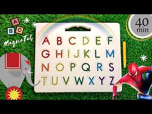Learn to write ABC with Magnatab - ABC Song [40 min]