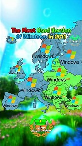 Credits: ‪@EurasianMapper_34‬ | The Most Used Version Of Windows In 2025 VS 2011 | #europe #maps