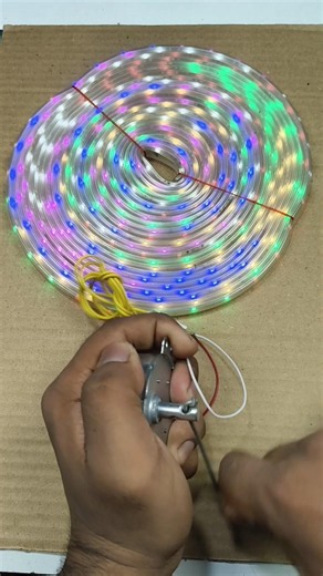 240V AC Hand Power Generator. How To Glow RGB Neon Light. Hand Power #shorts #generator