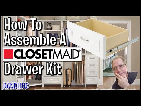 How To Assemble A CLOSETMAID Drawer (Impressions) - Step by Step DIY Assembly Instructions
