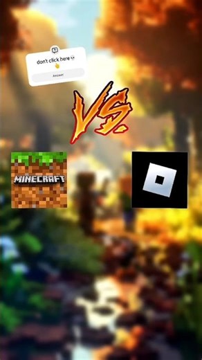 Minecraft vs roblox💀 who is your favourite game🔥#roblox #Minecraft