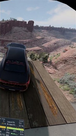 Jumping off a ramp in slow motion #vr #beamngdrive