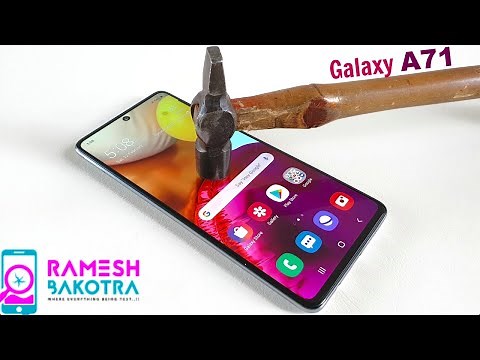 Samsung Galaxy A71 Screen Scratch Test