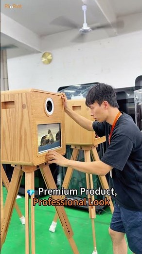Retro Wooden Photo Booth With A Flexible Design