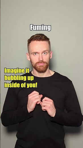 How to sign Angry, Complain & Fuming in BSL