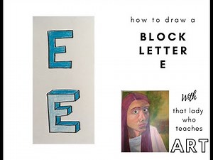 How to Draw a Block Letter E