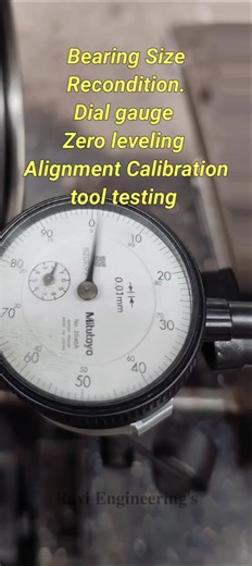 Dial gauge zero to zero centring alignment calibration tool testing #lathemachine #mechanical