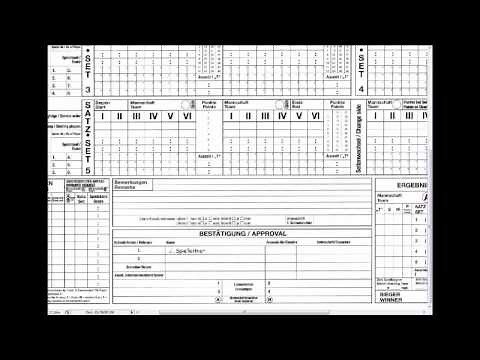 Anleitung Spielberichtsbogen - Vor dem Spiel
