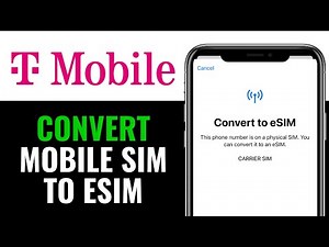 How to Convert T-Mobile SIM to eSIM 2026 (SIMPLE STEP)
