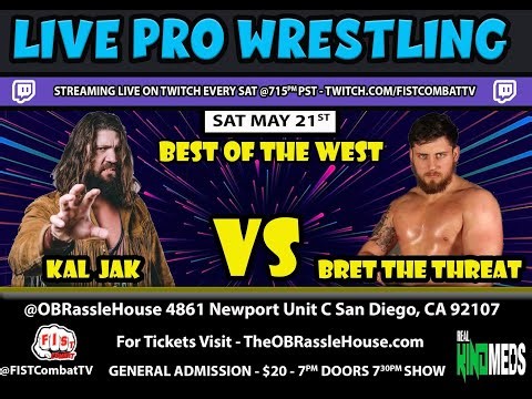 Kal Jak vs Bret "The Threat" @FISTCombatTV Best of the West 05.21.22