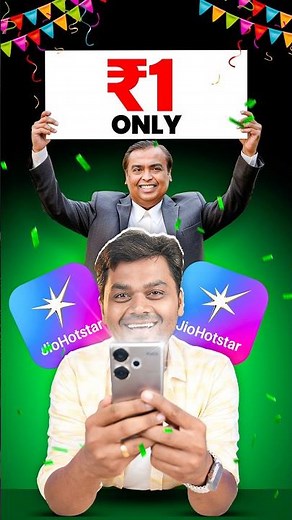 😱Free Jio Hotstar at ₹1 🔥| 𝗟𝗶𝗺𝗶𝘁𝗲𝗱 𝗧𝗶𝗺𝗲 𝗢𝗳𝗳𝗲𝗿 📱#shorts #jio