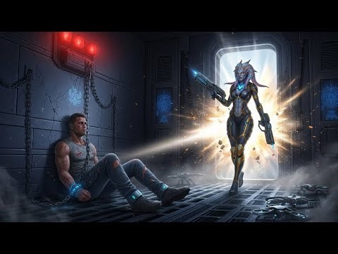 The Human Veteran Awaited Death In Alien Prison—Until A Beautiful Alien Bounty Hunter Saved Him! HFY