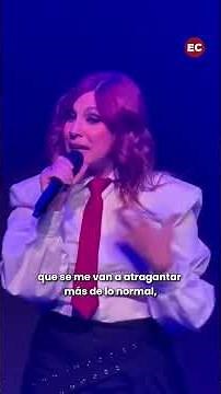 Leire Martínez breaks down in tears live on air and confesses that La Oreja's return "affects" her.