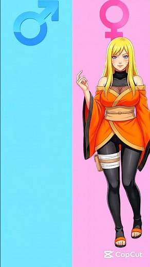 🔥 Naruto Characters as Female Versions! 🔥 #anime