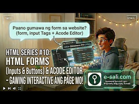 PAANO GUMAWA NG FORM SA WEBSITE? (HTML Form, Input, Label Tags & Acode Editor)
