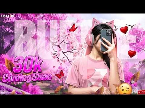 🔴 RANK PUSH + TEAM CODE LIVE 😈 | BFX-LIVE ROAD TO 30K FAM | #freefirelive #shoetfeed #femalegamer