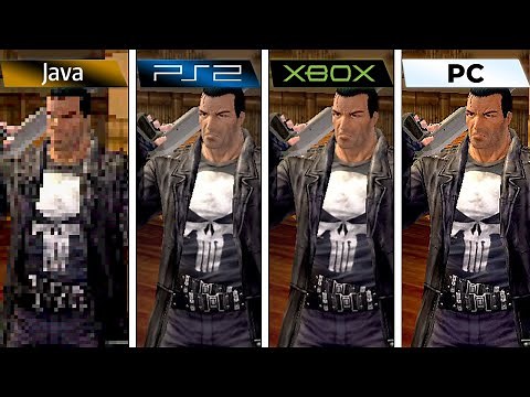 The Punisher (2005) Java vs PS2 vs XBOX vs PC (Graphics Comparison)