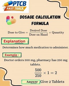 PTCB Cheat Sheet/ PTCB Math Formula #PTCB #PTCB Cheat Sheet # PTCB Math #Pharmacy Math #Math Example
