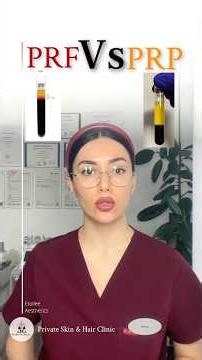 what’s the difference between prf and prp skin/hair treatment?