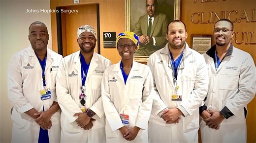 7.9M views · 305K reactions | For the first time, five African American surgeons now lead the Trauma Service at the preeminent Johns Hopkins Hospital. This milestone, recognized during Black History Month, proves generations of determination behind every title. Linsey Davis reports. | ABC World News Tonight with David Muir | Facebook