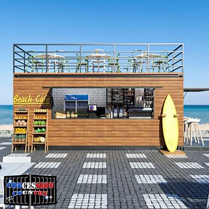 [Hot Item] Prefabricated Foldable Cafe Container Coffee Shop 20FT Container Restaurant Luxury Shipping Container Bar with Kitchen for Sale