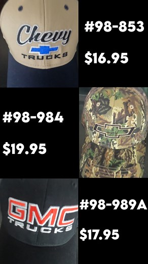 Want to show off your love for Chevy trucks? Check out our apparel! We got hats and shirts that let you boast your Chevy pride! Check us out at https://www.classicparts.com/. #chevy #chevrolet #gmc #apparel #classicparts | Classic Parts of America