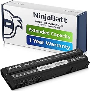 NinjaBatt Battery for Dell T54FJ Latitude E6430 E6420 E6530 E6520 E5430 M5Y0X 7420 E5520 E5420 E5530 8858X 15R 5520 17R 5720 NHXVW T54F3 312-1324 Vostro 3460 3560 - High Performance [6 Cells/4400mAh]